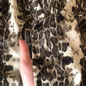 Snake print animal print blazer